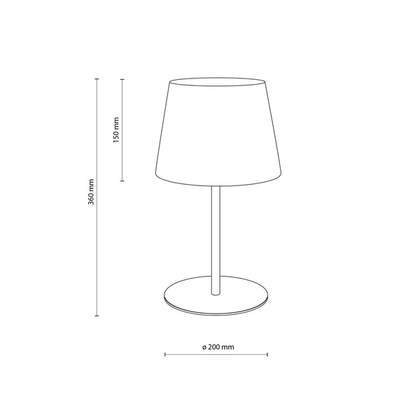 Nowoczesna lampa stołowa MAJA WHITE 2935 1xE27 2935