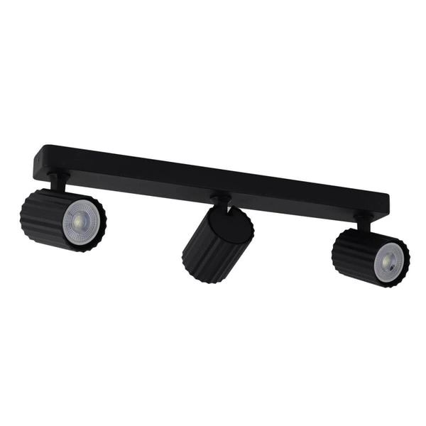 Lampa sufitowa, spot Tokio 3, czarna, 3x50W GU10