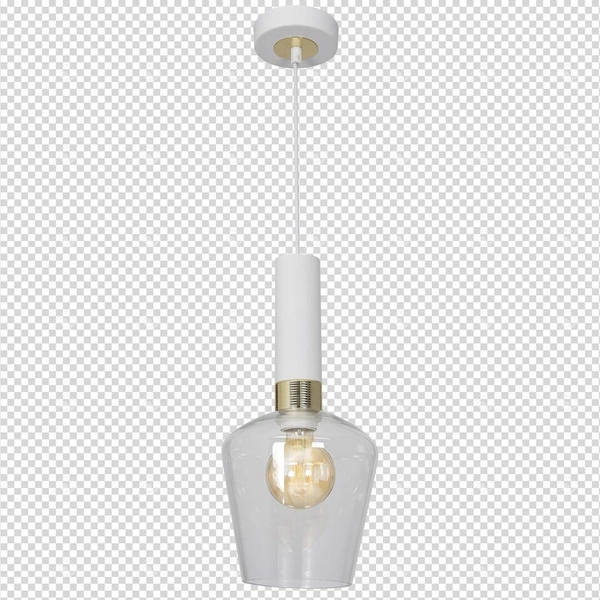 Nowoczesna lampa wisząca ROMA WHITE MLP6487