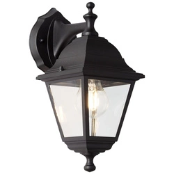 Lampa ścienna Nissie Brilliant 1 1x60W E27 Metal/Szkło Czarny