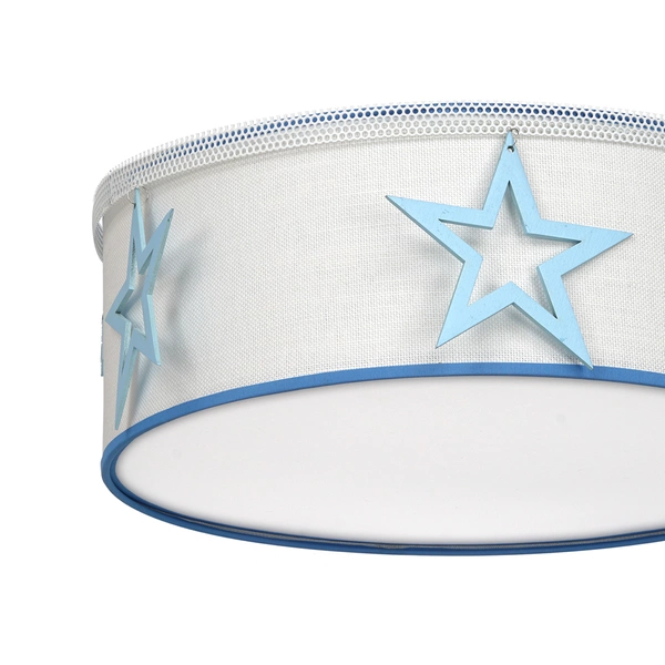 Lampa sufitowa STAR, biały/niebieski, 2x60W E27, MLP8281