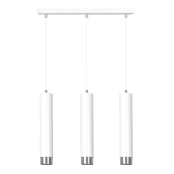 Lampa wisząca Emibig KIBO 3 WH/CHROME 641/3