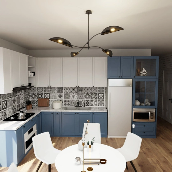 Lampa sufitowa Emibig LOTUS 4 Czarny/GOLD 1106/4