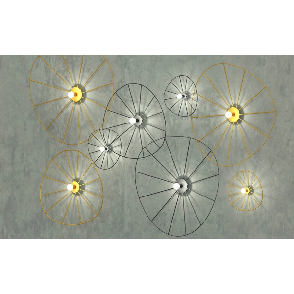 Kinkiet / Plafon ESKOLA 110 TH.014CZ czarny 1xE27