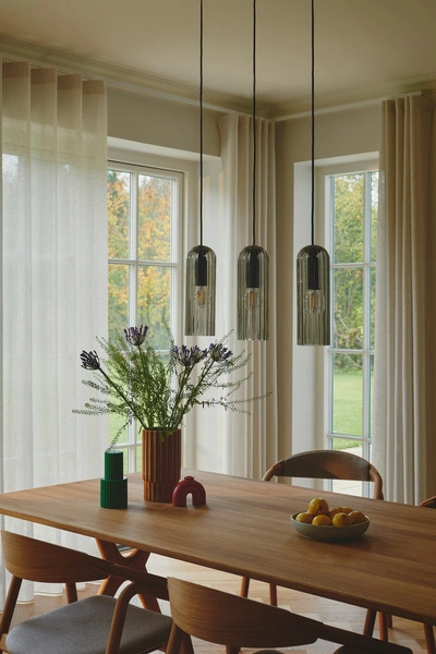 Lampa wisząca MIELLA E27 Szkło | Przydymiony