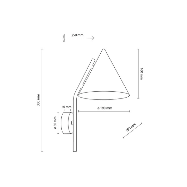 CONO BLACK KINKIET 1 10041