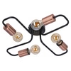 Lampa sufitowa HERPE 34-66923 czarno-miedziana 4x60W E27