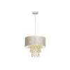Nowoczesna lampa wisząca ALMERIA WHITE/GOLD 1xE27 MLP6446