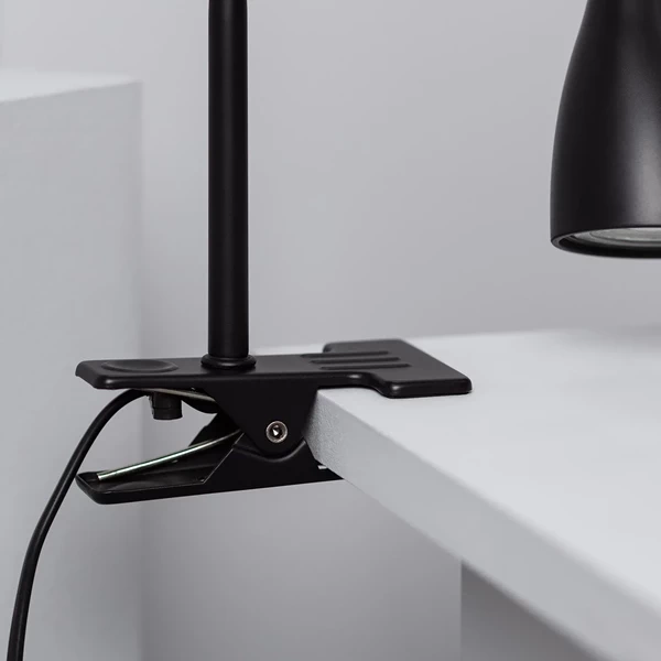 Lampa z Klamrą Czarna Abruzzo Vincenzo GU10