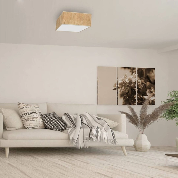 Lampa sufitowa CORK, MLP7517, biały/korkowy, 2x40W E27