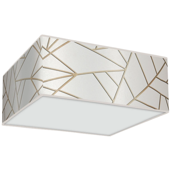 Lampa sufitowa ZIGGY WHITE, MLP7564, biały/złoty, 3x60W E27