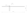 Nowoczesny smukły kinkiet IMPULSE LED M 10W IP23 LED szer. 91cm | czarny 8116
