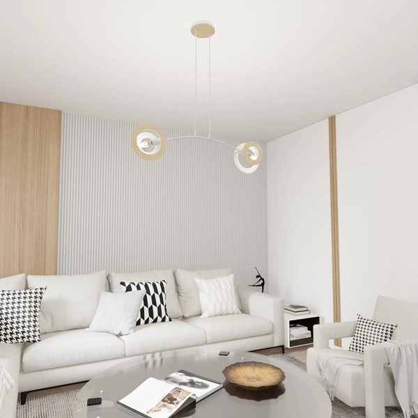 Lampa wisząca Emibig SKIVA 2 WH 1410/2