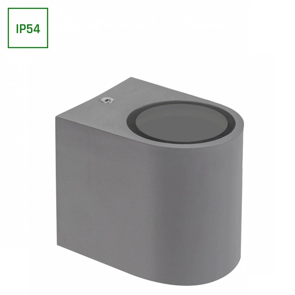 PARETE GU10 X1 JEDNOKIERUNKOWY KINKIET 250V IP54 80 x 73 x 95mm SZARY