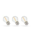 LED KULKA E-27 230V 1W COG WW CLEAR SPECTRUM 3-PACK