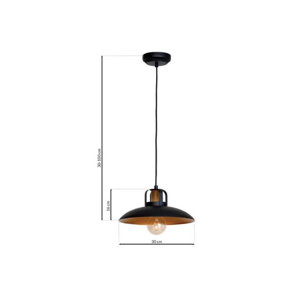 Industrialna Lampa Wisząca FELIX 1xE27 MLP3682