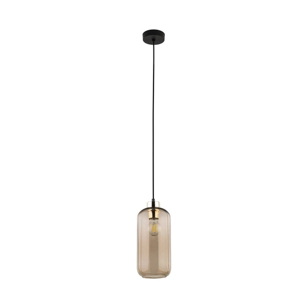 Nowoczesna lampa wisząca szklana MARCO GREEN E27 wys, 125cm | brązowy 3314