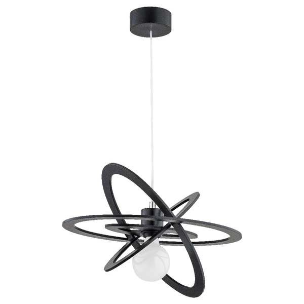 Lampa wisząca ALFA ORLANDO CZARNA 1xE27 34cm | 62141