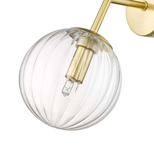 Kinkiet Arette, złoty/transparentny, 1x40W G9