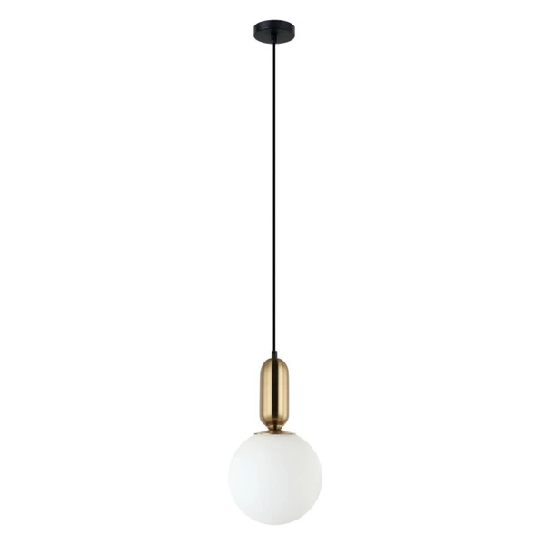 Lampa wisząca ALDEVA śr. 20cm E27 | brąz antyczny