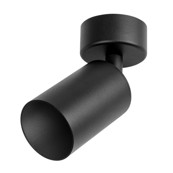Nowoczesny reflektor sufitowy PIPE GU10 dł. 12cm | czarny
