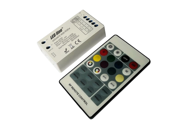 Kontroler taśm LED + pilot RF 20m VARIANTE | RGB + RGBW