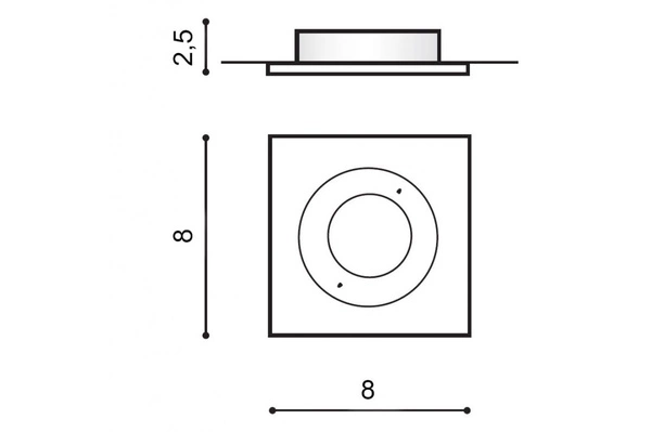 Azzardo PABLO 1 WHITE 817
