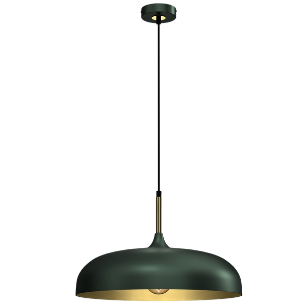 Lampa wisząca LINCOLN, MLP7900, 45 cm, zielony/złoty, 1x60W E27