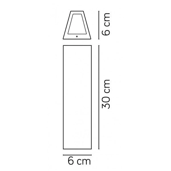 Kinkiet zewnętrzny nowoczesny na elewację TIN M1401 W | biały