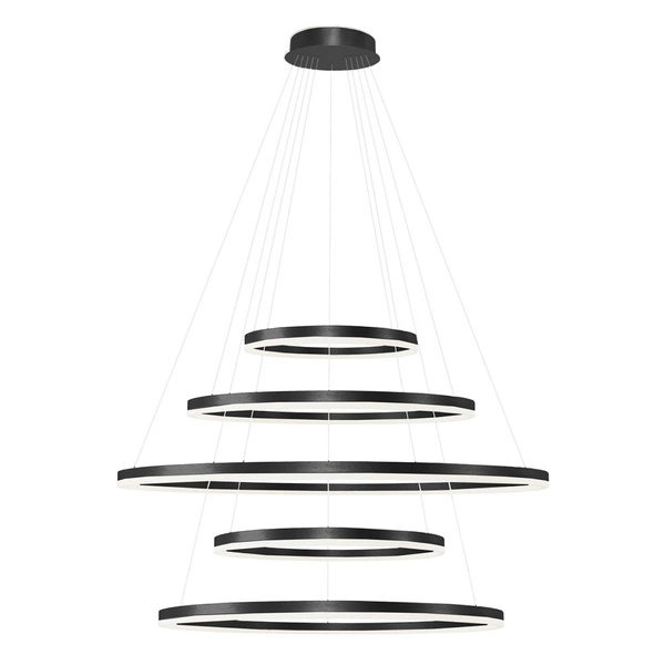 Azzardo HALO PENDANT 150+120+100+80+60 CCT BK + REMOTE CONTROL 5351
