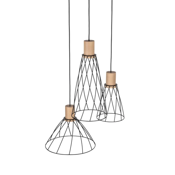 MODESTO WOOD SOSNA LAMPA WISZACA 3 KOŁO 10188