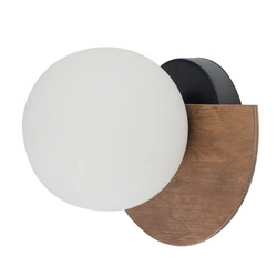 Klasyczna lampa ścienna kinkiet MIRROR G9 12W szer. 21cm | czarny brązowy