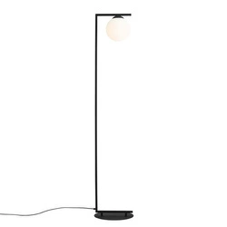 Aldex Lampa podłogowa ZAC (klosz na dół) 1038A1_1, czarny/biały, 1x60W E27