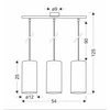 Lampa wisząca ARAGONA, 33-19721, czarny/korkowy, 3x60W E27