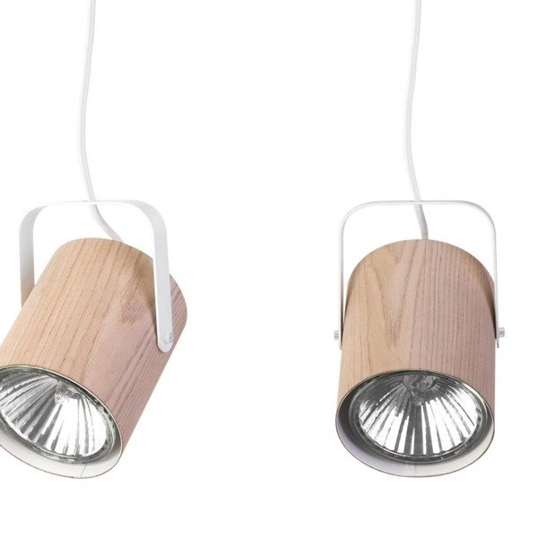 Lampa nad stół listwa FLESZ E27 3 dąb