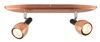 Lampa sufitowa/ścienna CROSS listwa 92-32775 miedziana 2xGU10