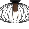 Lampa sufitowa MERIDIANO, MLP7958, czarny/brązowy, 1x60W E27