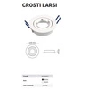 Oprawa wpuszczana oczko sufitowe CROSTI LARSI L biały śr. 8,2cm
