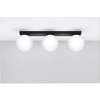 Plafon YOLI 3, czarny z białymi kloszami, 3x40W G9, SL.1153