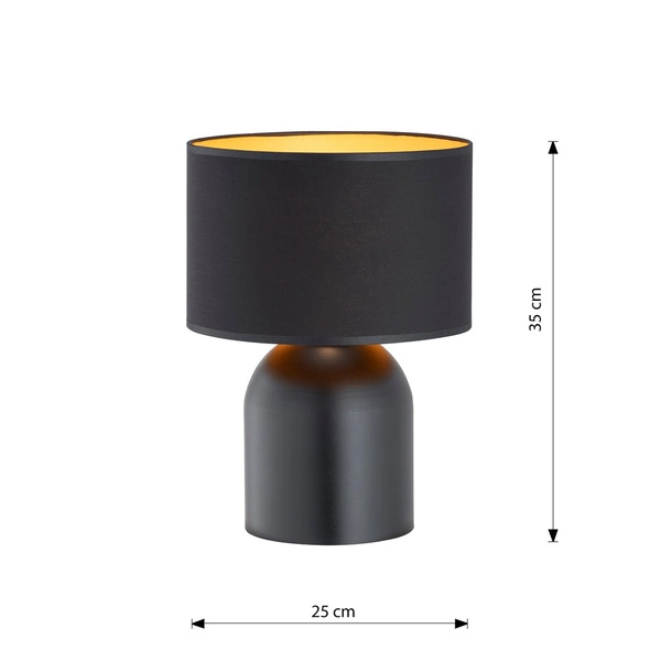 Lampa biurkowa Emibig ASPEN LN1 Czarny/GOLD 1323/LN1