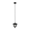 Lampa wisząca AMELIA szer. 17,5cm E27 IP44 | czarny 10496
