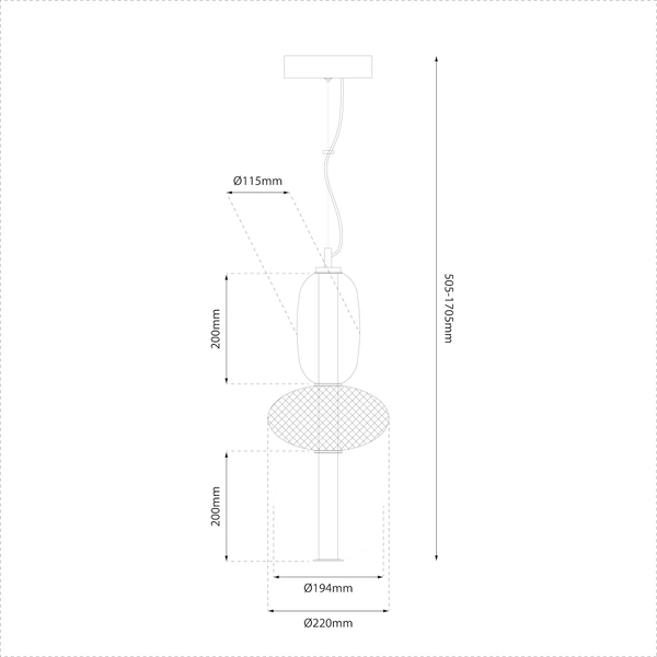 Lampa wisząca ARAME 23W LED