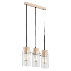 Lampa wisząca ALFA TANTUM DREWNIANA 3xE27 13cm | 60176