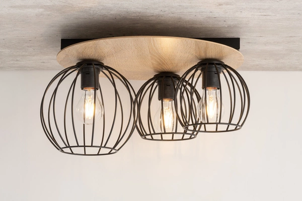 Lampa Sigma CYBER 3 koło dąb/czarny pafon 32356