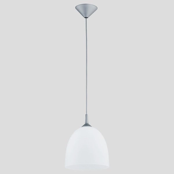 Lampa wisząca ALFA DAWID SREBRNA 1xE27 23cm | 9106
