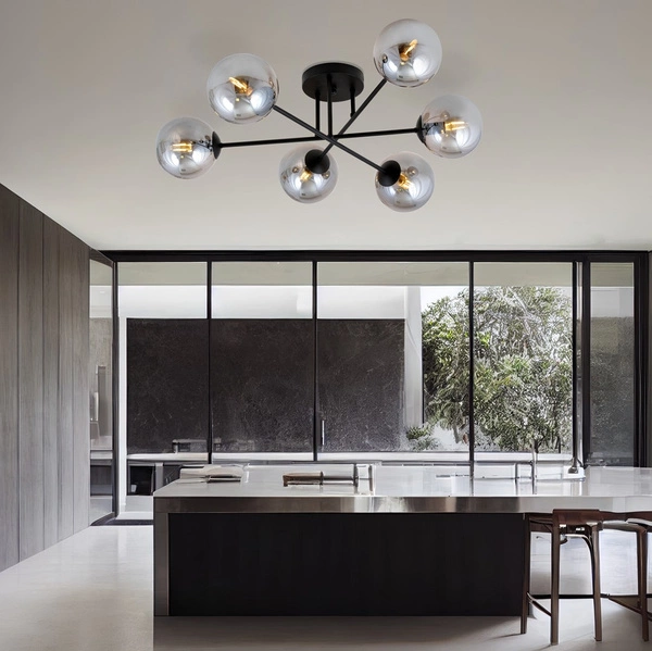 Lampa sufitowa Emibig ROMA 6 BL GRAFIT 1245/6