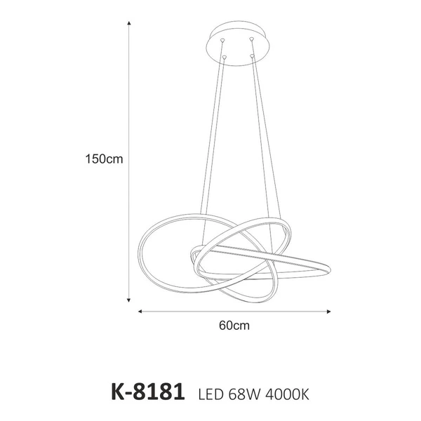 Lampa wisząca K-8181 z serii BALTO