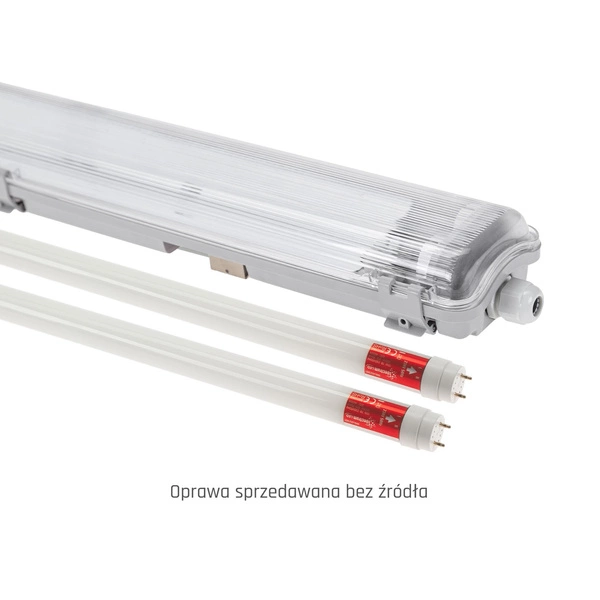 Przelotowa oprawa hermetyczna LIMEA LED TUBE SLIM 40W dł. 127cm | szary