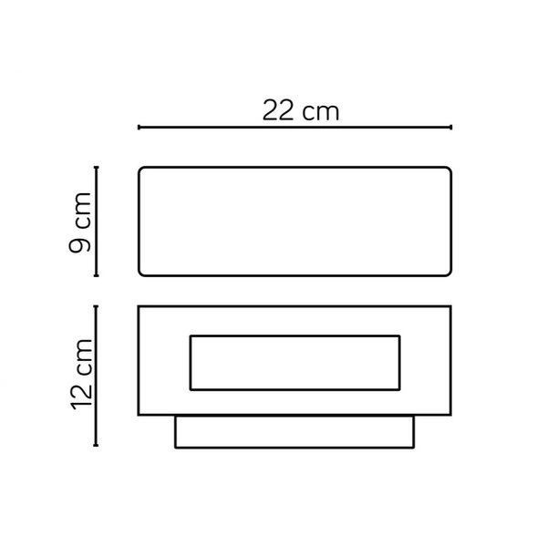 Nowoczesny kinkiet zewnętrzny na elewację ZEN ZN-K100 | ciemny popiel