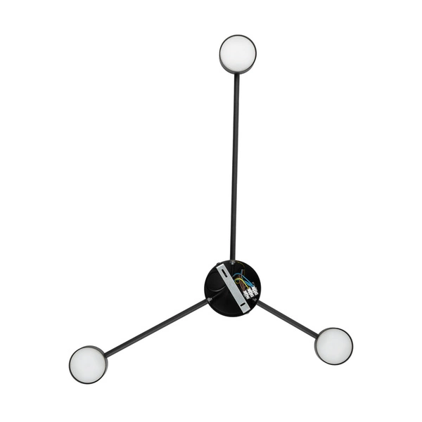 Nowoczesny kinkiet ścienny AVIA 3xGX53 | Czarny 6809